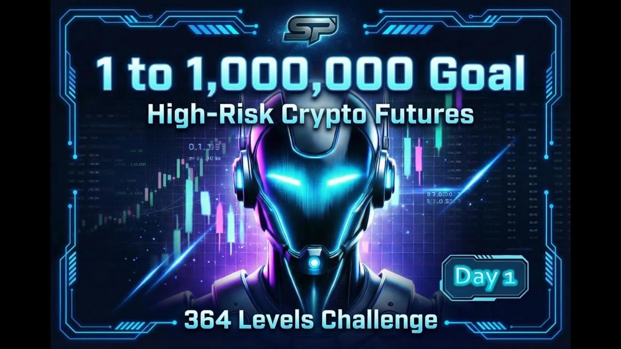 LIVE (DAY 2): 364 Levels Challenge | High-Risk Crypto Futures