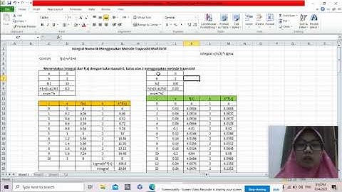 Integral Numerik berbasis Metode Trapezoid pada Excel dan Python