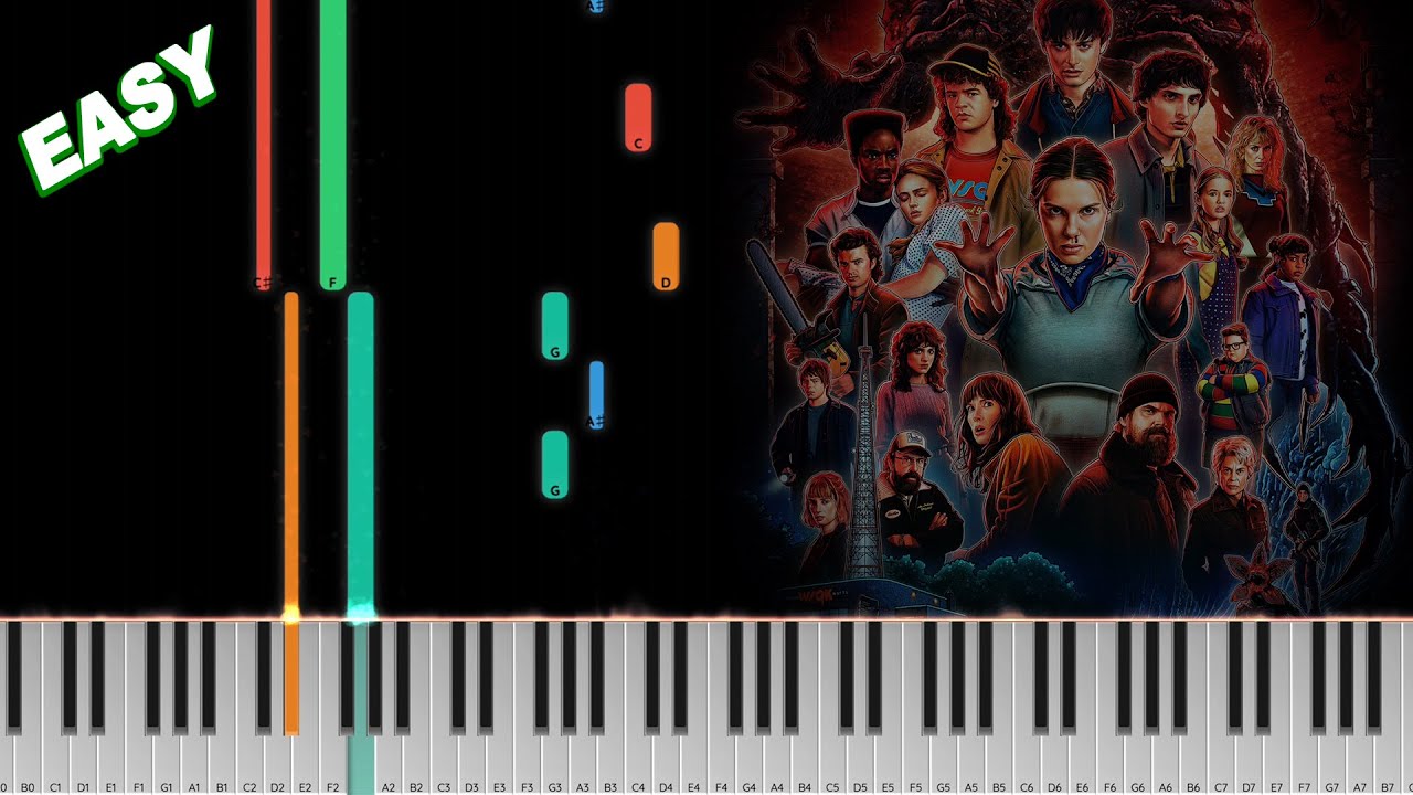 Kids - Stranger Things Piano | Easy Tutorial