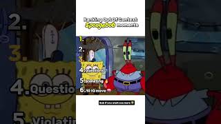 Ranking SpongeBob Moments 😭