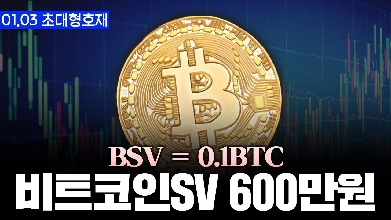 비트코인에스브이 | 비트코인SV 목표가는 0.1비트코인 고정입니다. 600만원 간다. #비트코인에스브이 - YouTube