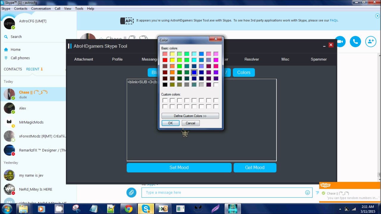 Skype Tool || By: AstroHDGamer