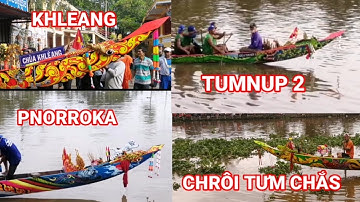 5 chiếc ghe ngo cùng tập luyện tại dòng sông Maspero