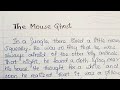 Story the mouse ghost story writing in english language story selfwritingworld