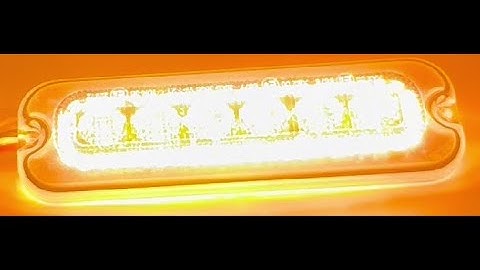 LED WARNING LIGHT HEAD SAE/ECE R65 + SIGNAL LIGHT DOT/R148