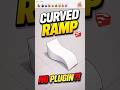 How to Create a Curved Ramp in SketchUp WITHOUT Plugins#sketchup #sketchupplugins #curveddesign