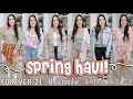 NEW SPRING CLOTHING HAUL | AMERICAN EAGLE, ABERCROMBIE, & FOREVER 21!