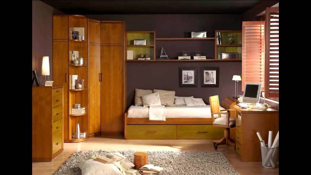 Muebles Nogal y Caoba Dormitorios Juveniles Clasicos - YouTube