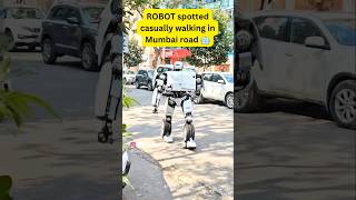 ROBOT spotted casually walking in Mumbai road 🤖 #Robot #VintageCar #Mumbai #AIVideos #AI #Cruz