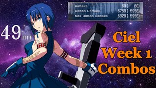 Melty Blood: Type Lumina - Ciel Week 1 Combos & Tech