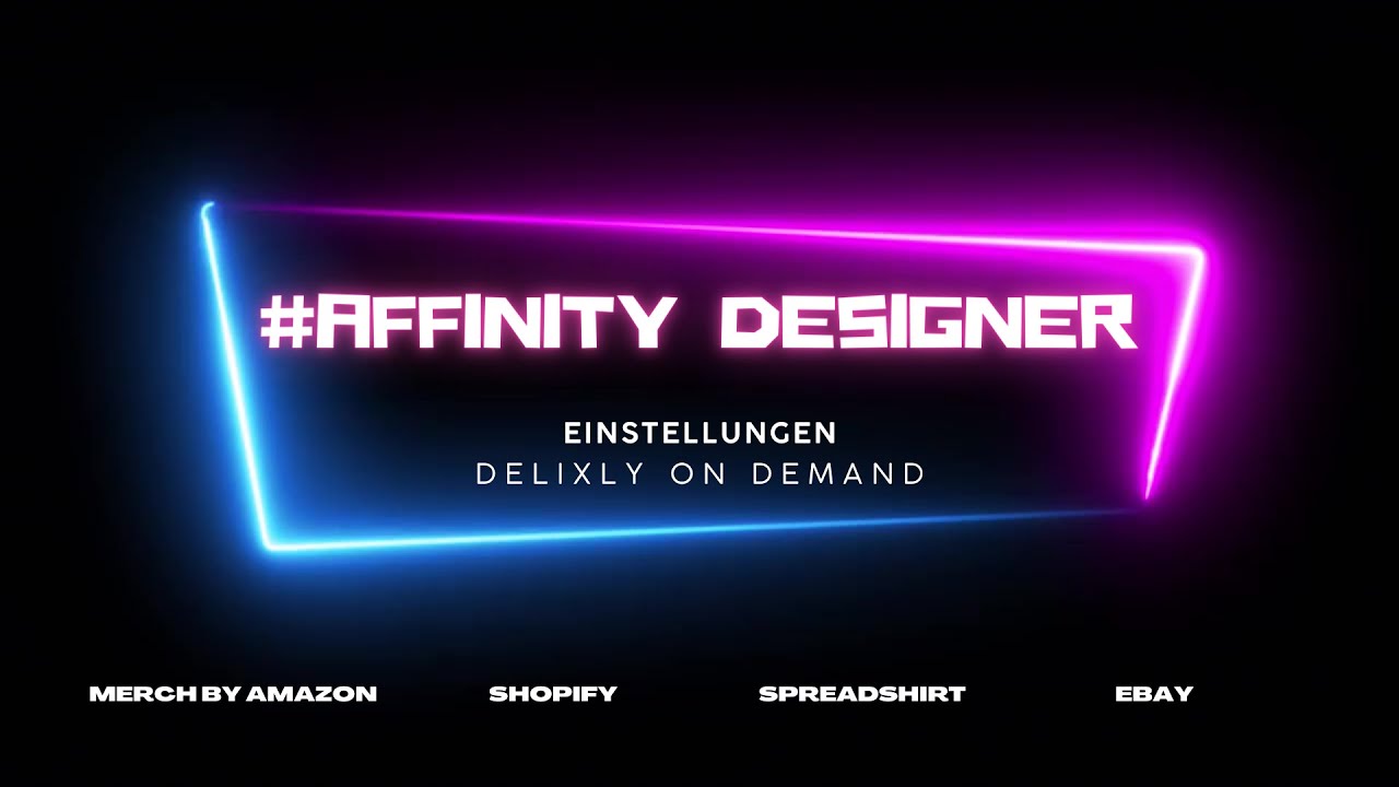 #1Video Affinity Designer Grundlagen T-Shirt Business - Merch by Amazon ...