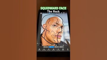 Dwayne Johnson as Squidward😭😂#therock #dwaynejohnson #dwaynejohnsonfans #squidward #art #ipad