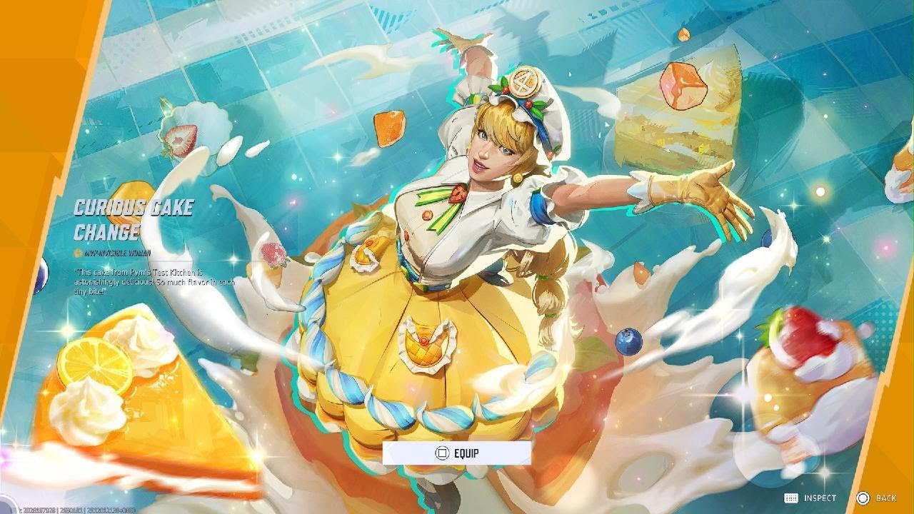 Marvel Rivals Invisible Woman Curious Cake Change MVP Acquired