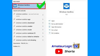 AmateurLogic Shorts 7: Windows Sandbox