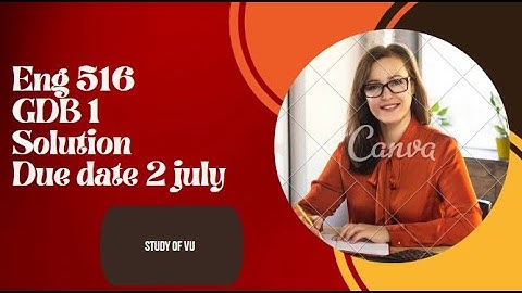 ENG 516 GDB Solution 2024 || Teaching Business Communication