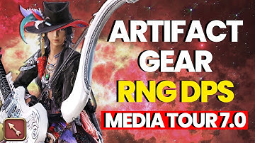 FFXIV Dawntrail Media Tour - Ranged DPS Artifact Job Gear 7.0 (BRD, MCH & DNC)