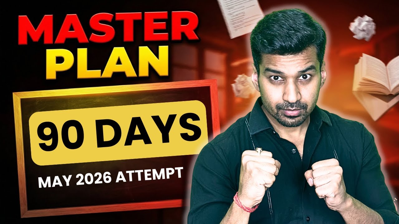 CA Foundation May 2026 | 90-Day Complete Study Plan | Accounts ...