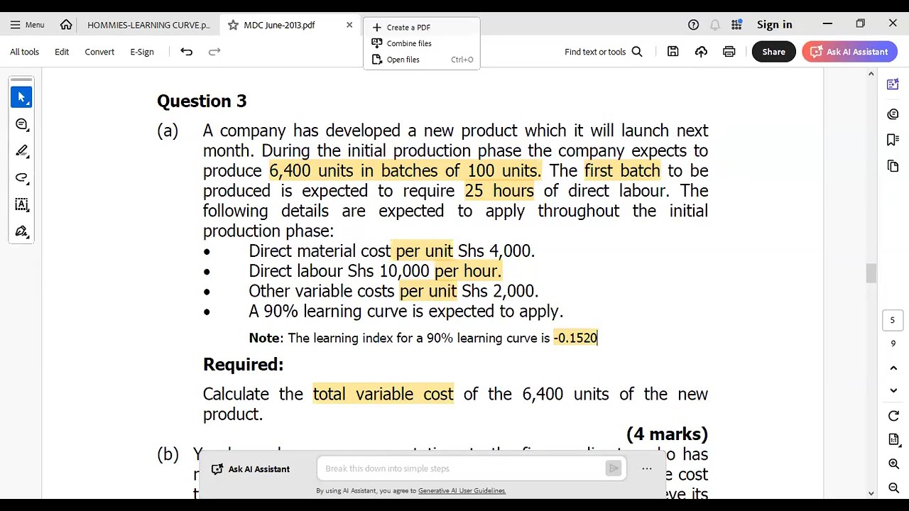 Mastering the LEARNING CURVE | CPA Exam Questions Solved STEP-BY-STEP