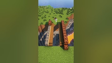 Minecraft Easy Automatic Bridge↔️ For Build and No Music #minecraft