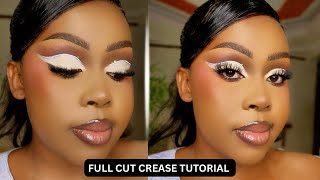 HOW TO DO A FULL CUT CREASE FOR BEGINNERS!