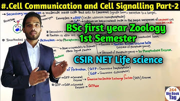 Cell Signalling Introduction part-2 || BSc first year Zoology || MSc || CSIR NET Life Sciences