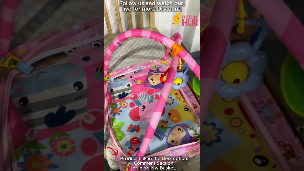 Phoenix Hub 668-34 5 in 1 Musical Baby Activity Gym & Ball Pit Play Mat Tummy Time Montessori