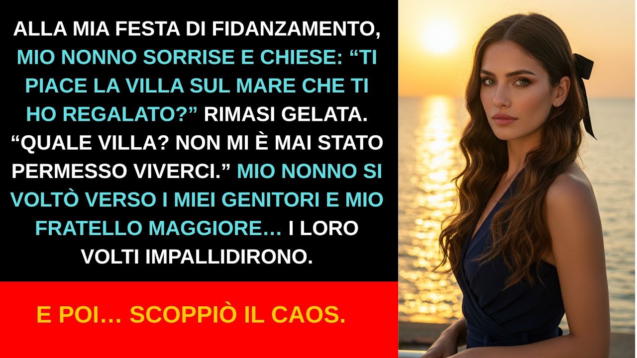 Al mio fidanzamento, mio nonno chiese se amavo la villa al mare—ma non ci ho mai vissuto davvero