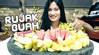 Mukbang Rujak Buah Segar Banget