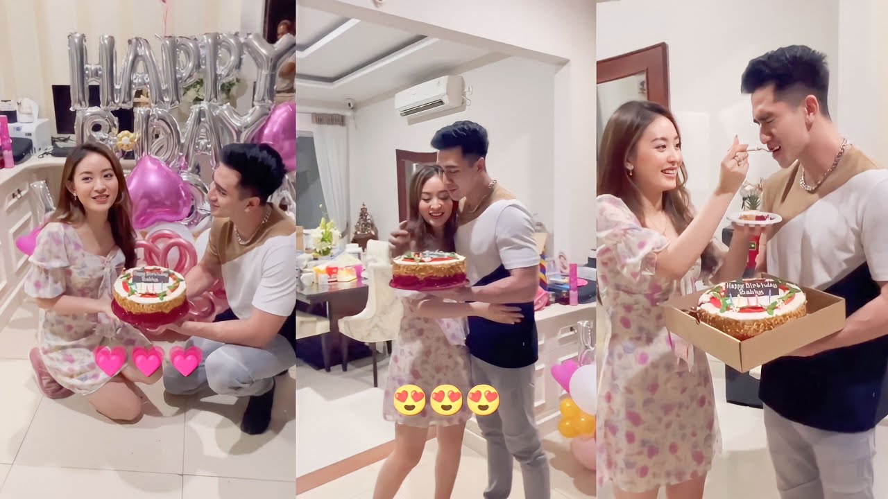 Momen Romantis..!! Spesial Ulang Tahun, Verrel Bramasta Dapat Suapan