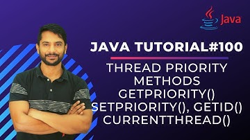 Multithreading Methods | getPriority() |  setPriority() | getId() | currentThread() | In Hindi