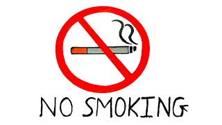 How to draw No Smoking poster || No Smoking Drawing ||