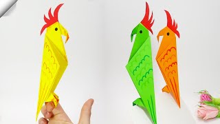 Easy paper PARROT | How to make paper birds