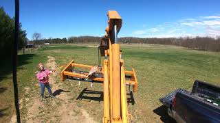 Unloading the Woods GSM96 Grading Scraper