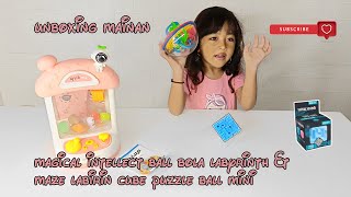 UNBOXING Magical Intellect Ball Labyrinth & MAZE LABIRIN CUBE PUZZLE BALL | Melatih Kreatif Anak screenshot 5