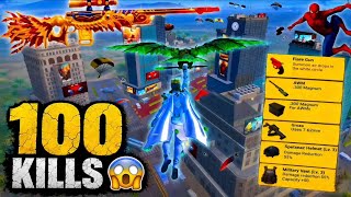 OMG! 😱100 KILLS 🔥PUBG MOBILE BEST 1 v 4 GAMEPLAY ON SPIDER MAN MODE 🥷
