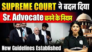 Big Change in Senior Advocate Selection | New Guidelines By Supreme Court  | Judiciary By PW