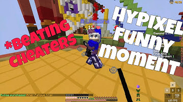 Beating Blatant Cheaters! (Hypixel Funny Moment #idk)