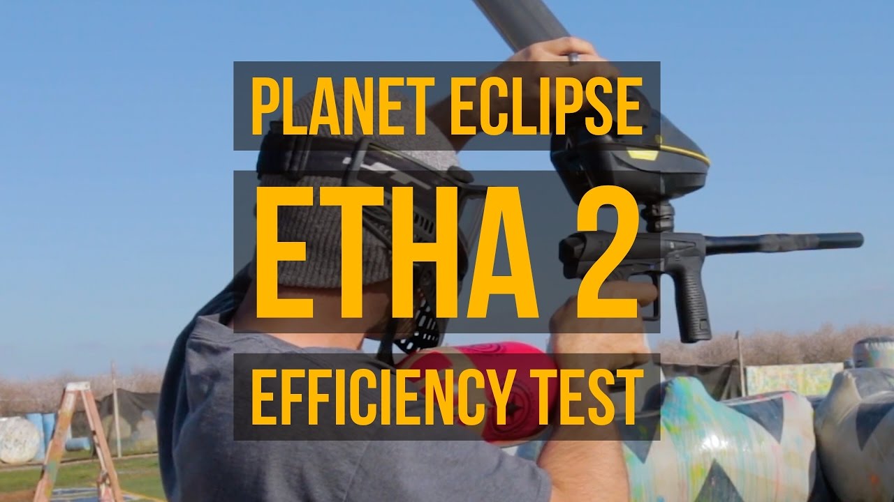 Eclipse ETHA 2 Paintball Gun Air Efficiency Test YouTube