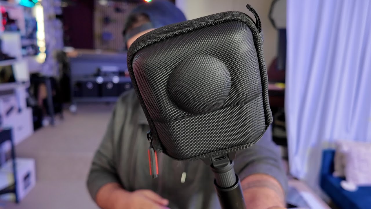 Carrying Case for DJI Osmo 360, Mini Lens Protective Bag, Half Zipper Compact case