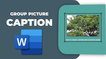 How to group a picture and caption in Word
