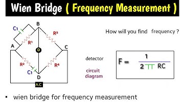 wien bridge |frequency measurement by Wien bridge | Wiens bridge in hindi | wien