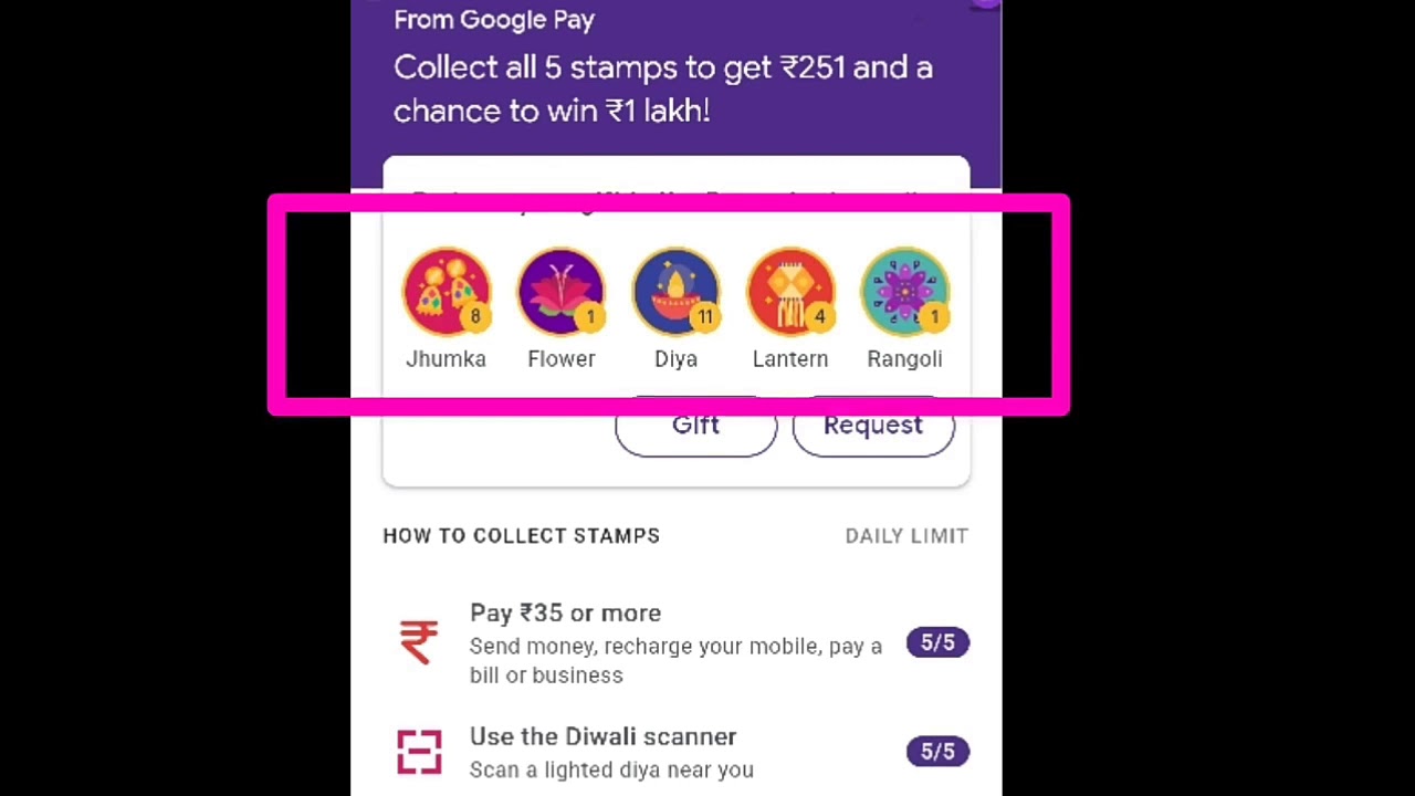 How to get Rangoli in Google pay tez