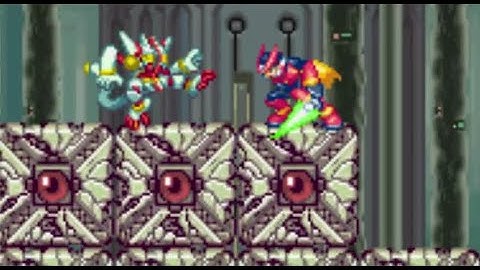 Mega Man Zero 3 - Hanumachine R Boss Fight (No Damage)