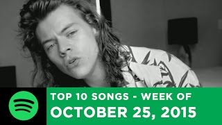 Top 10 Songs - Week Of October 25, 2015 (Spotify)