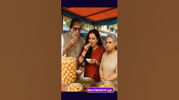 गोल गप्पे पे तकरार Amitabh Rekha ❤️ with Jaya 😡 Just Fun #shortsfeed #amitabhbachchan #ai #funny