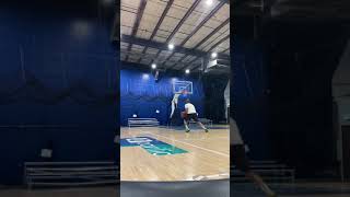 Reverse pivot jab crossover step into a 1 dribble pull up
