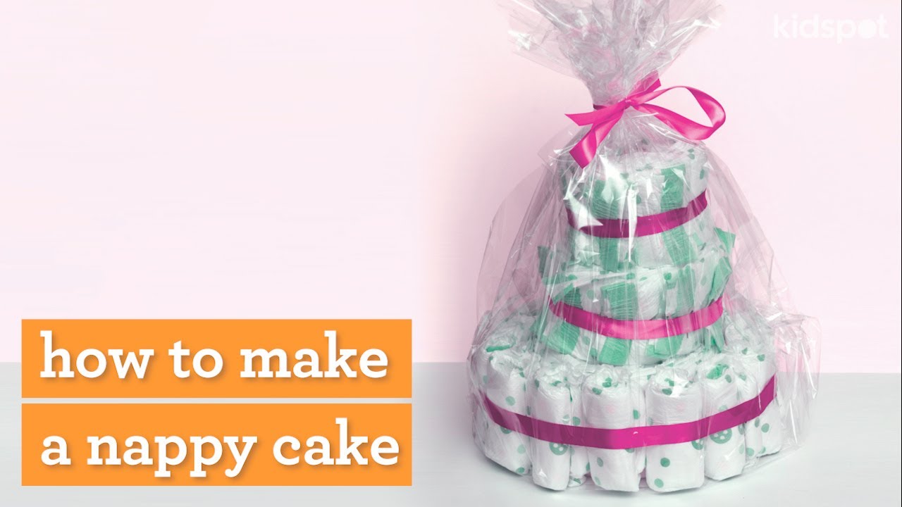 How to make a nappy cake DIY baby shower gift YouTube