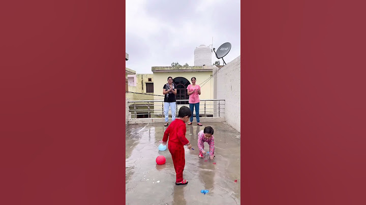Himanshi And Anaya Water Balloon Popping Challenge