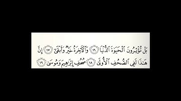 سورة الأعلى مكررة 50 مرة القارئ عبدالله الموسى