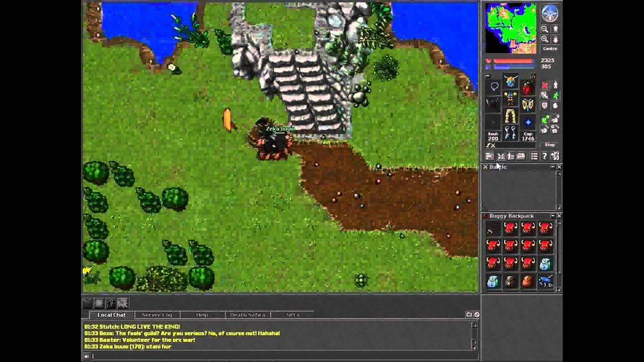 Tibia Mini World Changes/ Noodles o cachorro do rei! YouTube